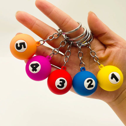 Pool Ball Keychain