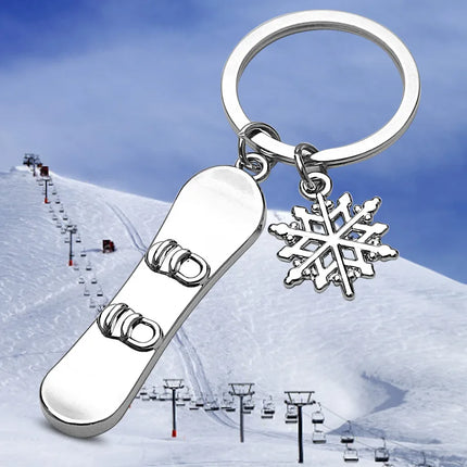Snowboard Keychain
