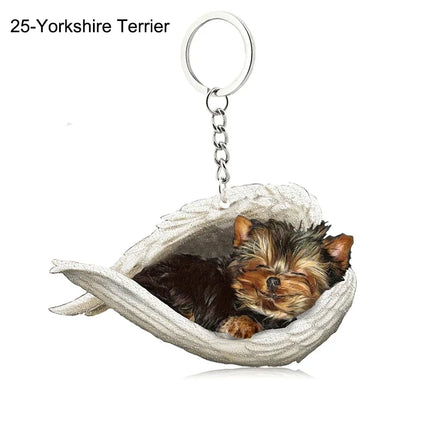 Sleeping Angel Acrylic Keychain