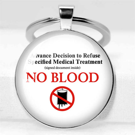 No Blood Keychain