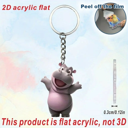 Hippo Keychain