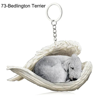Sleeping Angel Acrylic Keychain