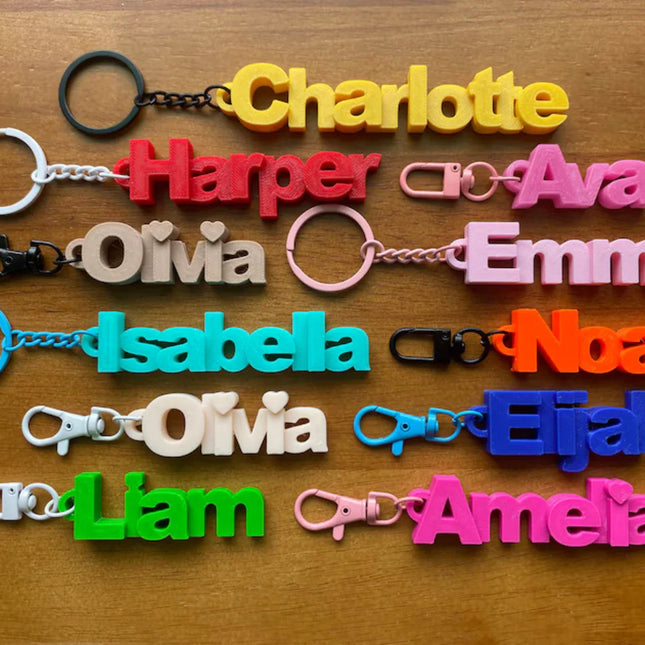 Name Keychain For Backpack