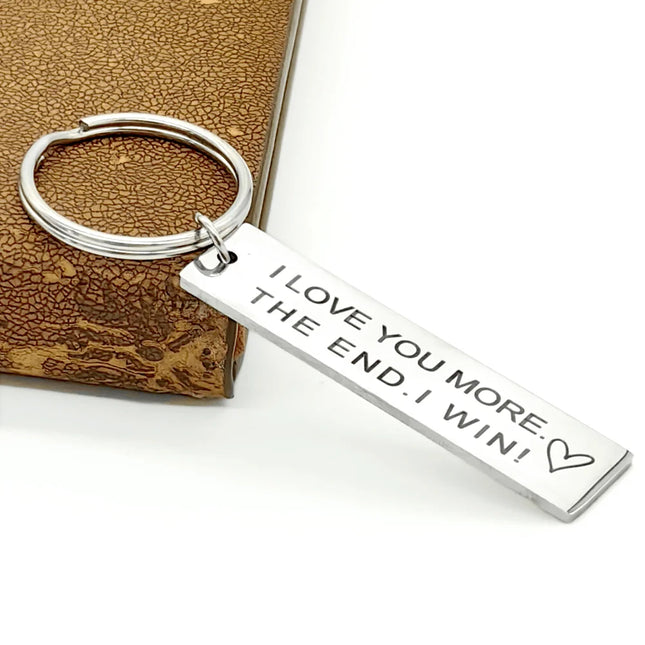 I Love You More Keychain