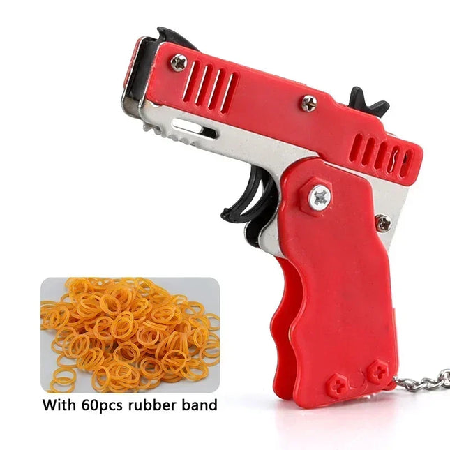 Rubber Band Gun Keychain