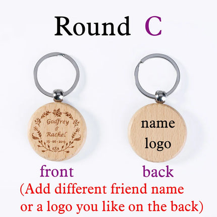Wood Burned Keychain