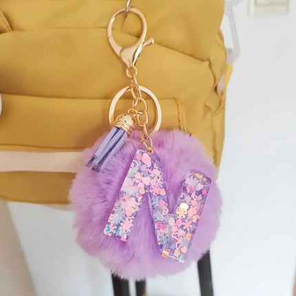 Resin Letter Keychain