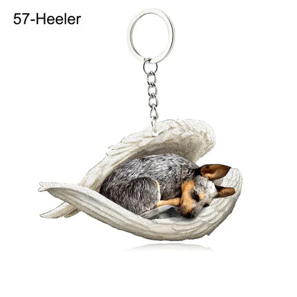 Sleeping Angel Acrylic Keychain
