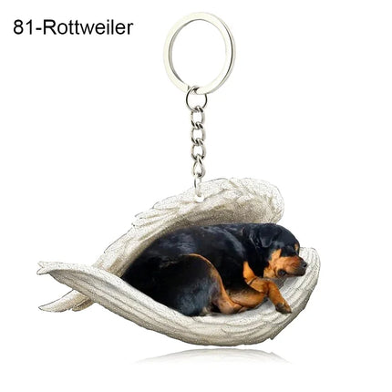 Sleeping Angel Acrylic Keychain