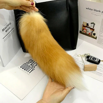 Fox Tail Keychain