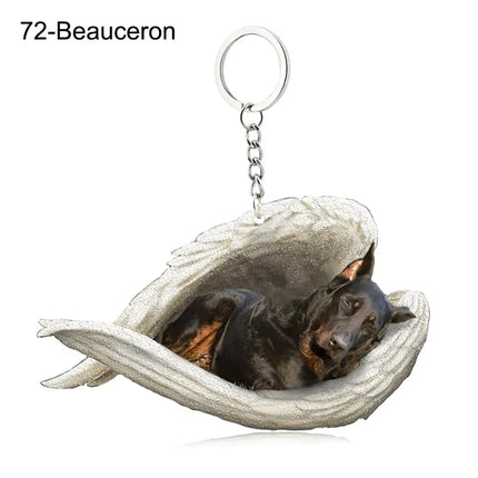 Sleeping Angel Acrylic Keychain