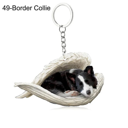 Sleeping Angel Acrylic Keychain