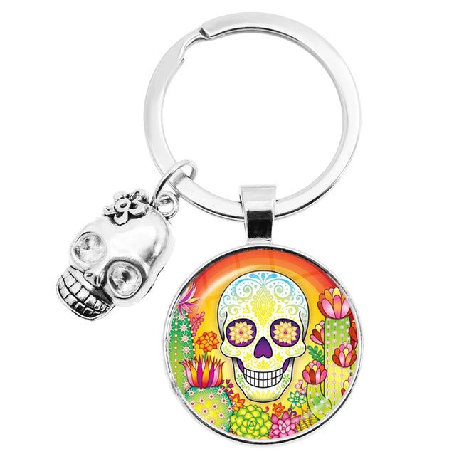Sugar Skull Keychain
