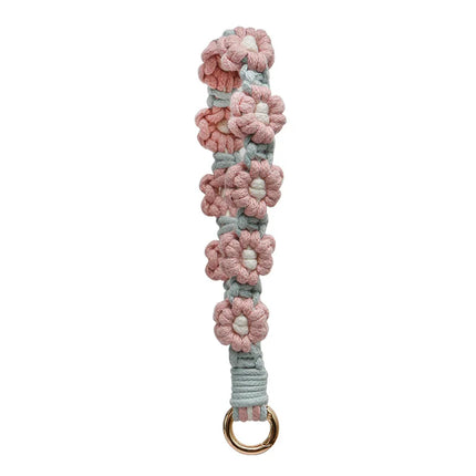Macrame Flower Keychain