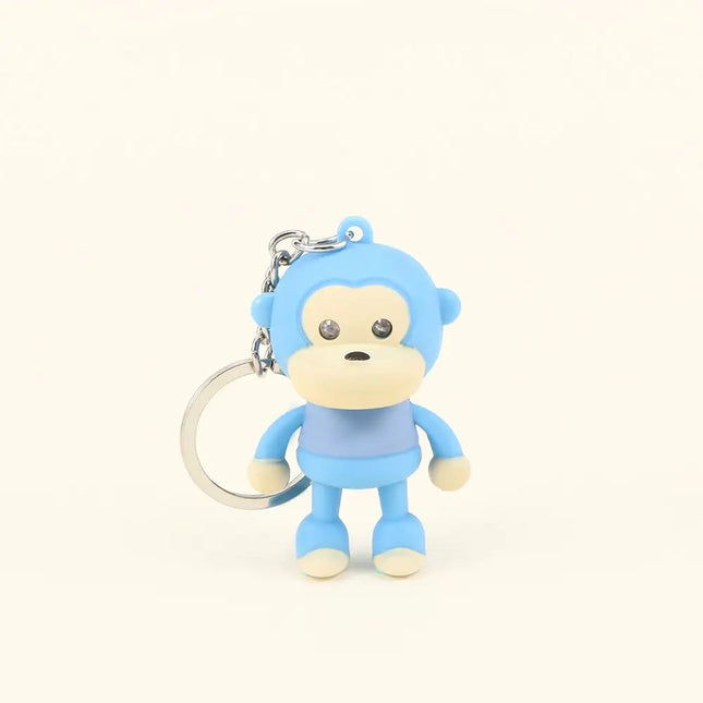 Monkey Flashlight Keychain