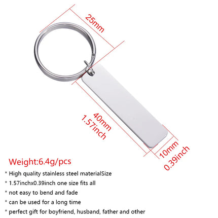 Coordinates Keychain