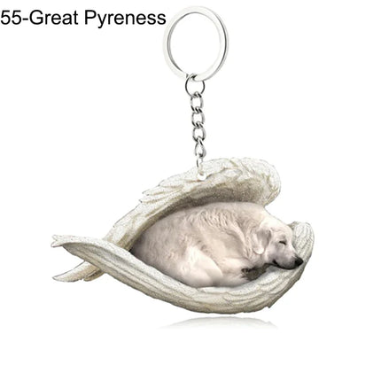 Sleeping Angel Acrylic Keychain