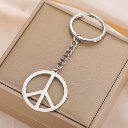 Peace Sign Keychain