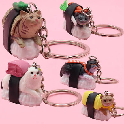 Sushi Cat Keychain