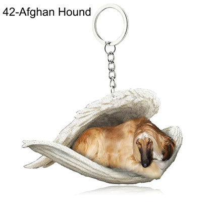 Sleeping Angel Acrylic Keychain