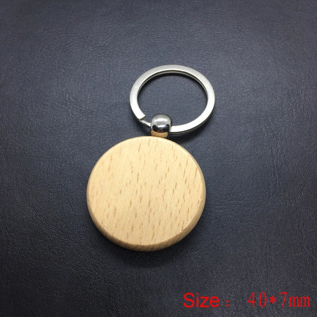 Wood Burned Keychain