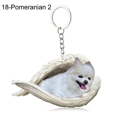 Sleeping Angel Acrylic Keychain