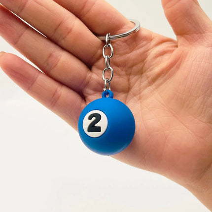 Pool Ball Keychain
