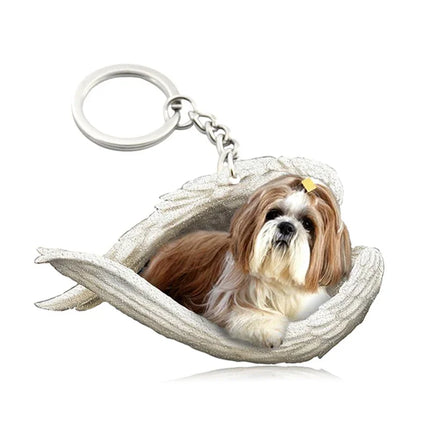 Sleeping Angel Acrylic Keychain