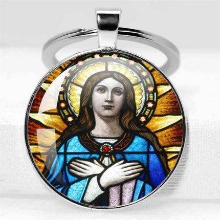 Virgin Mary Keychain