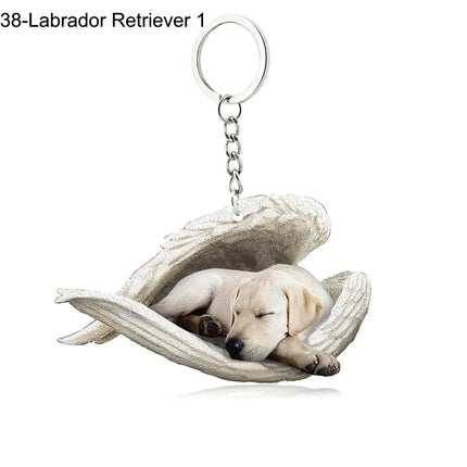 Sleeping Angel Acrylic Keychain