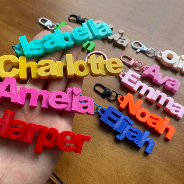 Name Keychain For Backpack