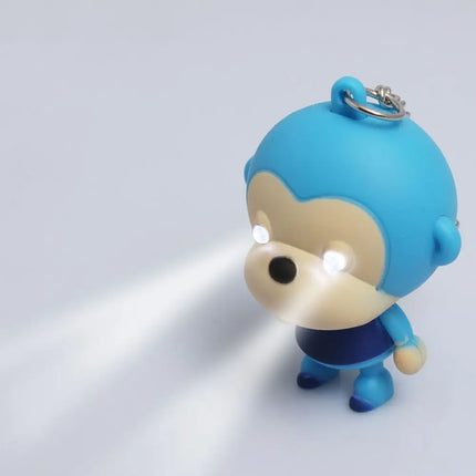 Monkey Flashlight Keychain