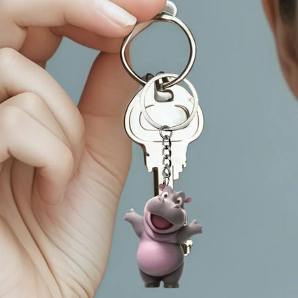Hippo Keychain