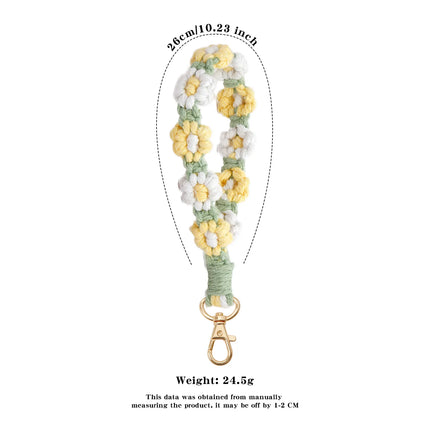 Macrame Flower Keychain