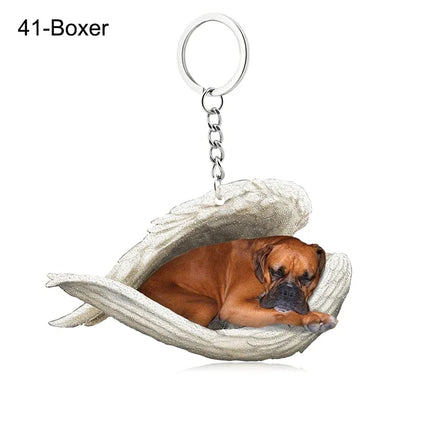 Sleeping Angel Acrylic Keychain