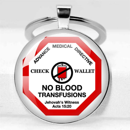 No Blood Keychain