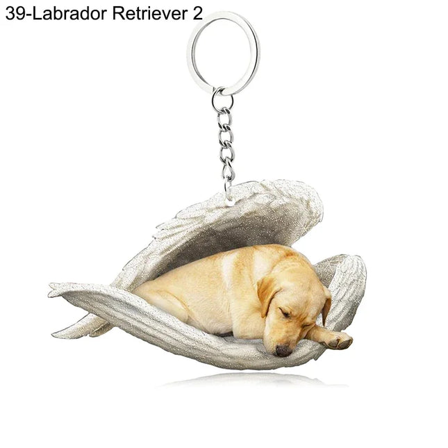 Sleeping Angel Acrylic Keychain