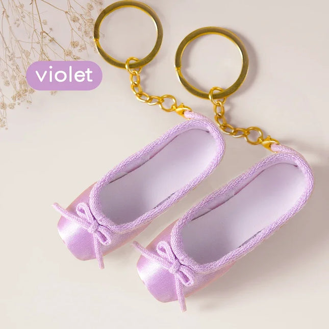 Pointe Shoe Keychain