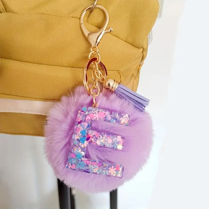Resin Letter Keychain