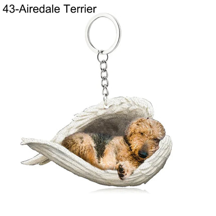 Sleeping Angel Acrylic Keychain
