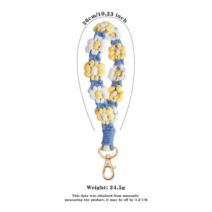 Macrame Flower Keychain