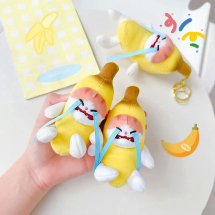 Banana Cat Keychain