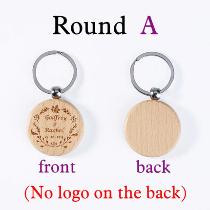 Wood Burned Keychain