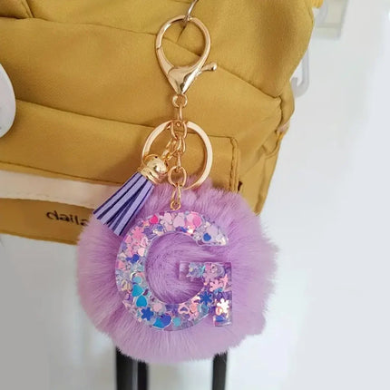 Resin Letter Keychain