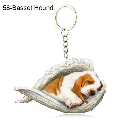 Sleeping Angel Acrylic Keychain