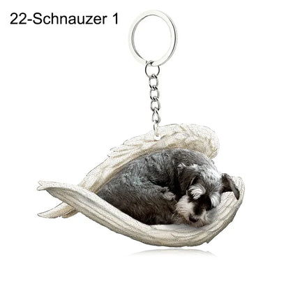 Sleeping Angel Acrylic Keychain