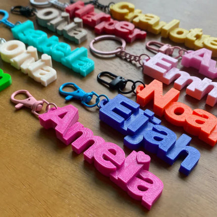 Name Keychain For Backpack