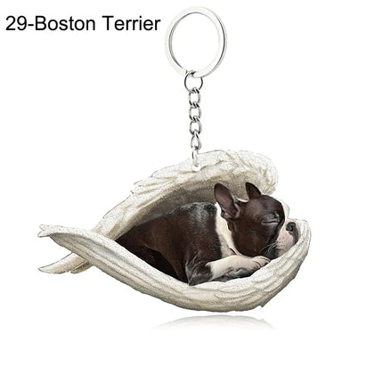 Sleeping Angel Acrylic Keychain