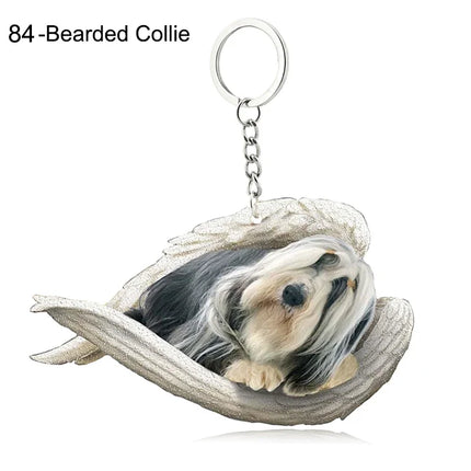Sleeping Angel Acrylic Keychain