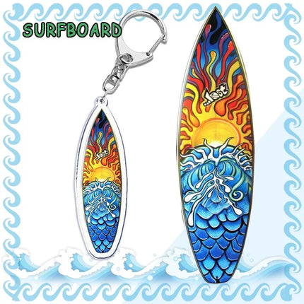 Surfing Keychain